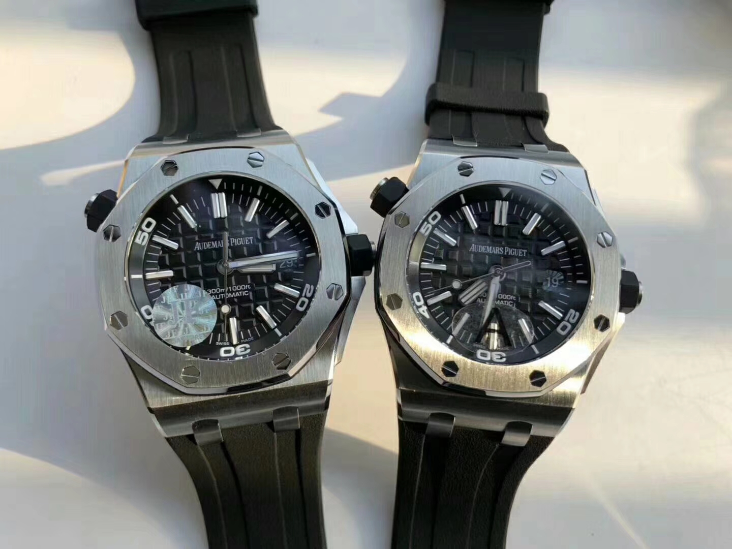 【独家视频测评JF Perfect  High quality  Replica Watches 】Audemars Piguet  Royal Oak Offshore 系列15710ST.OO.A002CA.01 wrist watches  / AP031B