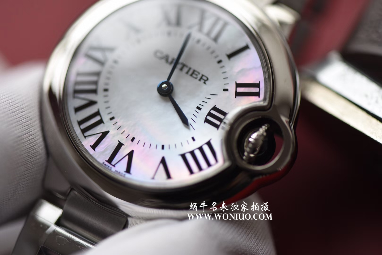 最高版本V6 Factory  Cartier  蓝气球33mm贝壳面石英款认准V6独家对版瑞士157 Movement  / K148
