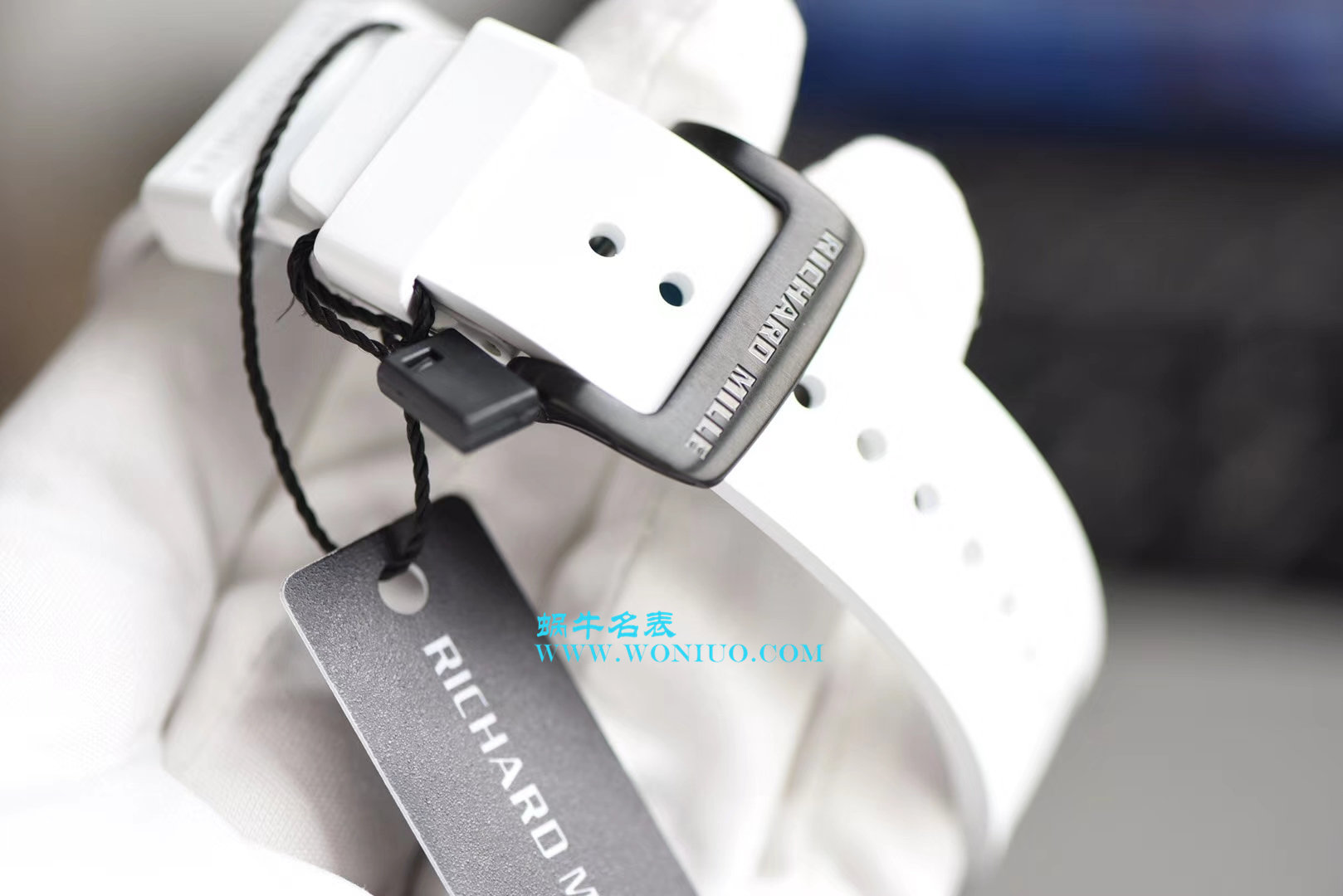 【KV Perfect  High quality  Replica Watches 】RICHARD MILLE RICHARD MILLE男士系列RM 055 carbon fiber 白色橡胶带新款 / RM 055C