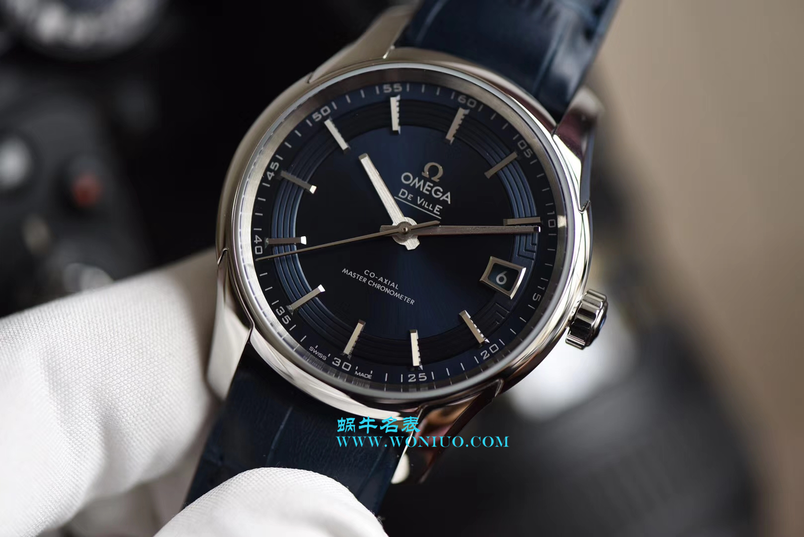 【3S Perfect  High quality  Replica Watches 】OMEGA碟飞HOUR VISION wrist watches 系列433.33.41.21.03.001 wrist watches (明亮之蓝)  / M316