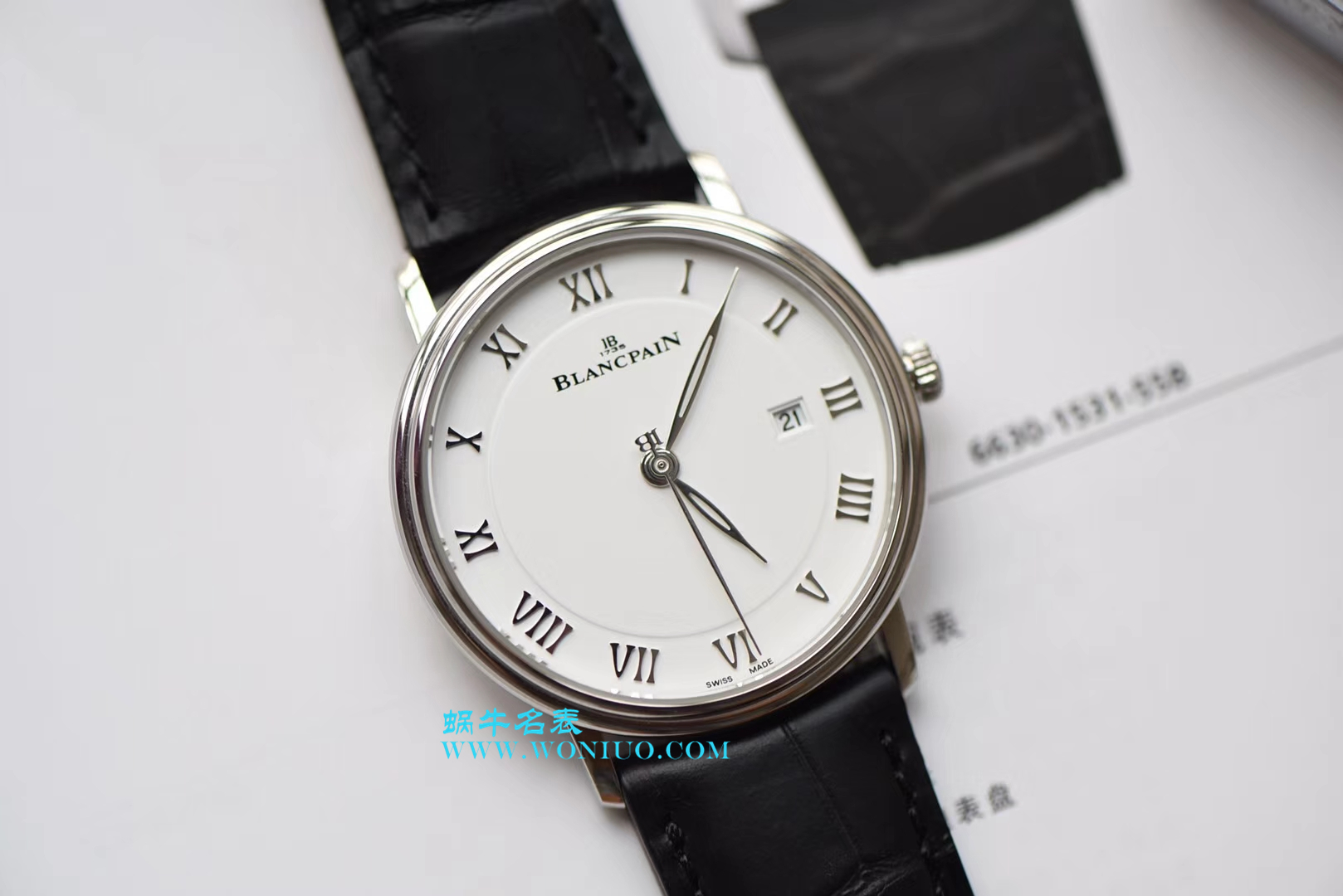 【ZF Perfect  High quality  Replica Watches 】Blancpain 经典系列6651-1127-55B wrist watches  / BP033