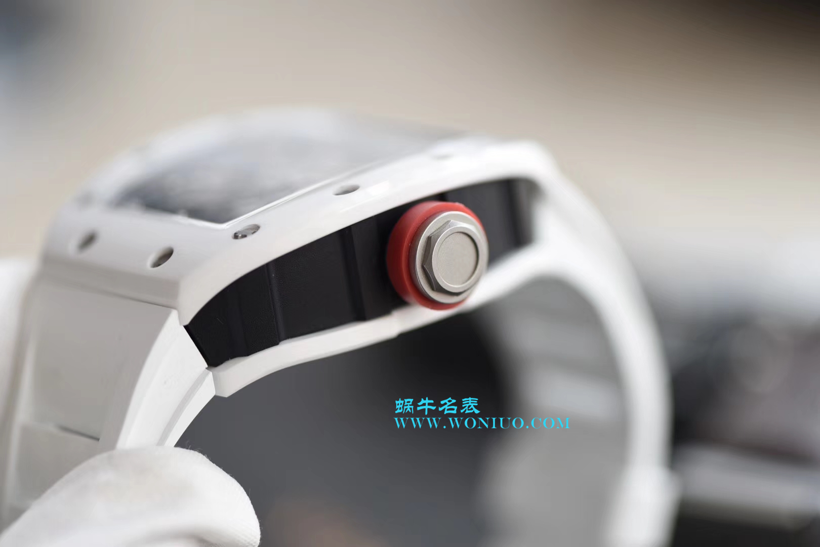 【KV Perfect  High quality  Replica Watches 】RICHARD MILLE RICHARD MILLE男士系列RM 055白 Composite 白色橡胶带新款 wrist watches  / RM 055D