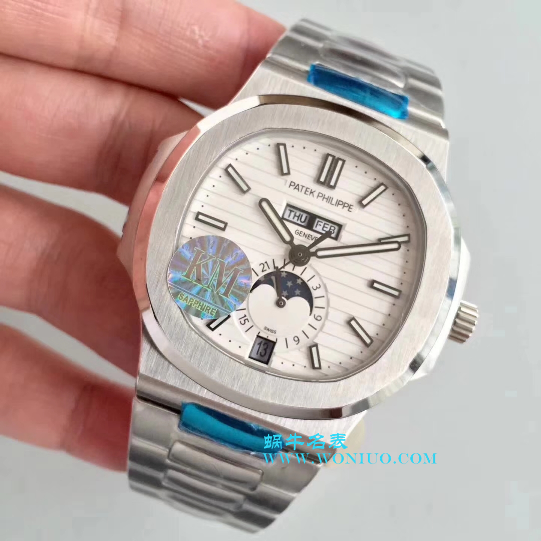 【KM1:1 High quality   Replica Watches 】 PATEK PHILIPPE 运动系列 Nautilus 月相5726/1A-010 wrist watches  / BD198