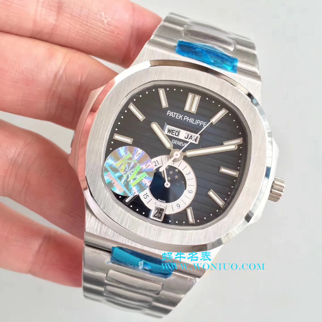 【KM Perfect  High quality  Knockoff  Watches 】 PATEK PHILIPPE 运动系列 Nautilus 月相5726/1A wrist watches  / BDBE199