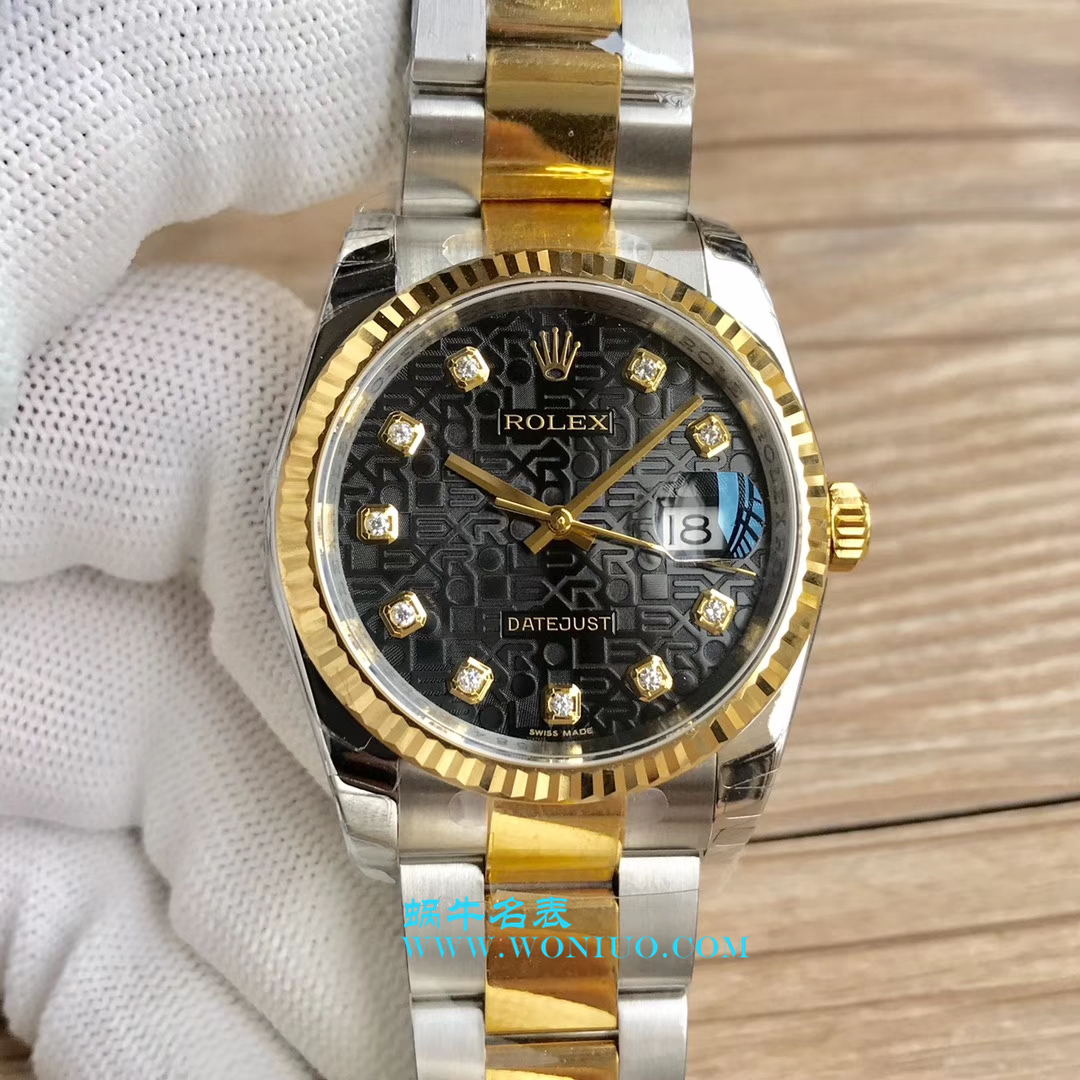 【DJ Perfect 超 Replica Watches 】 Rolex 36  Datejust 系列116233、116203、116233黑盘镶钻蚝式 watchband   wrist watches  / R069