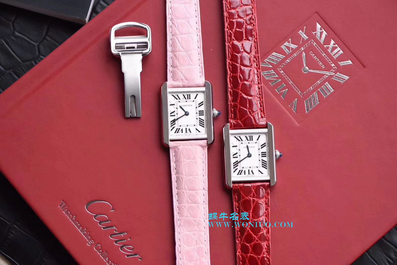 【独家视频测评K11 Factory  Perfect  High quality  Replica Watches 】 Cartier  坦克系列 W5200000 粉色女士石英 wrist watches  / KAD008