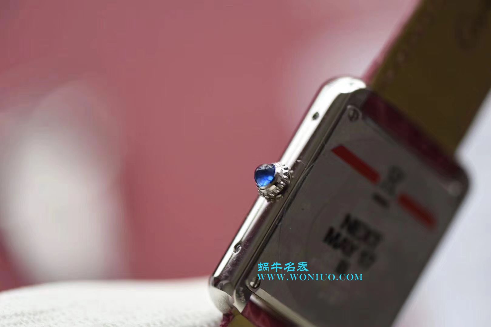 【独家视频测评K11 Factory  Perfect  High quality  Replica Watches 】 Cartier  坦克系列 W5200000 粉色女士石英 wrist watches  / KAD008