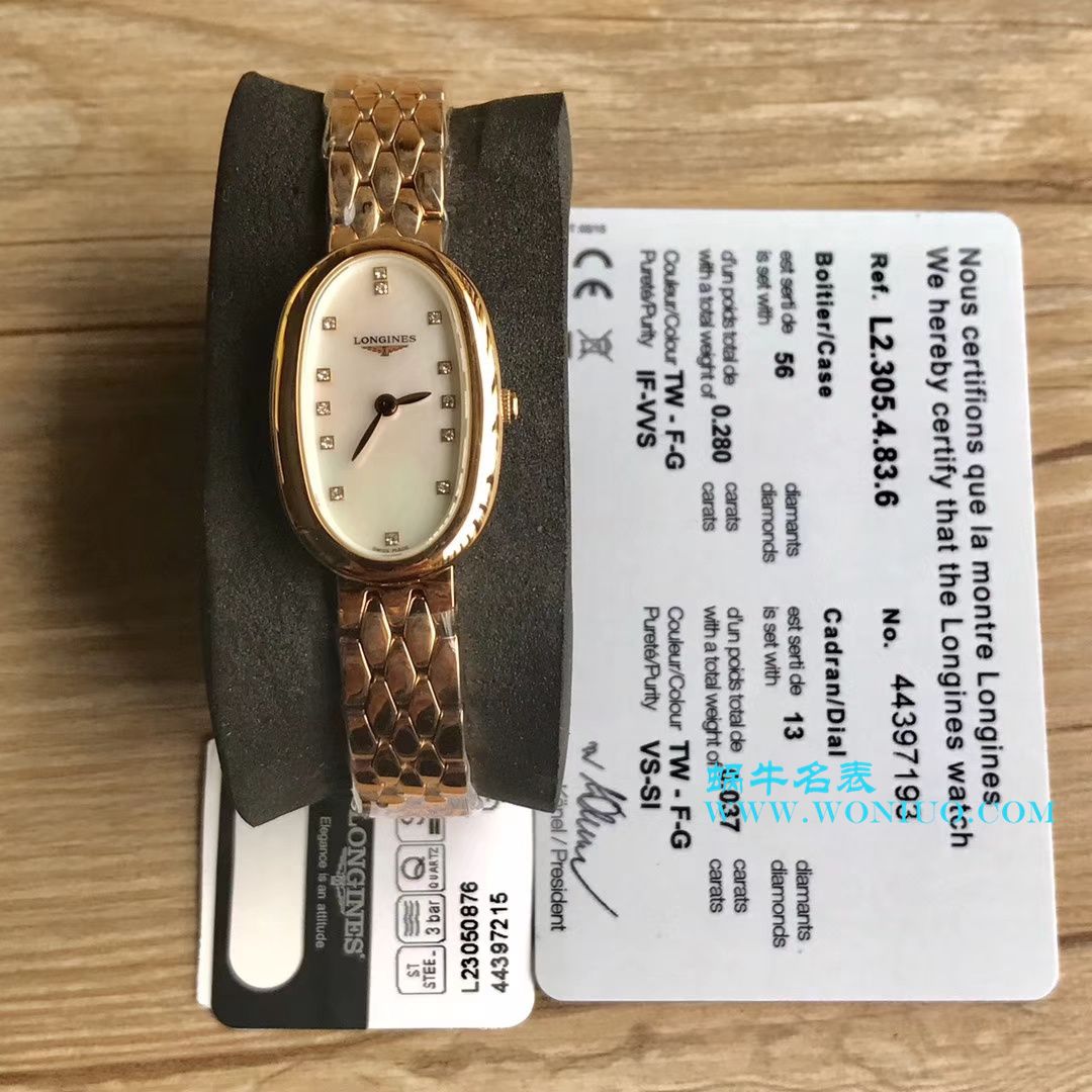 【 Video analysis KZ台湾 Factory  High quality  Knockoff  Watches 】 Longines 优雅圆舞曲系列L2.305.4.87.6女士石英 wrist watches  / LAC043