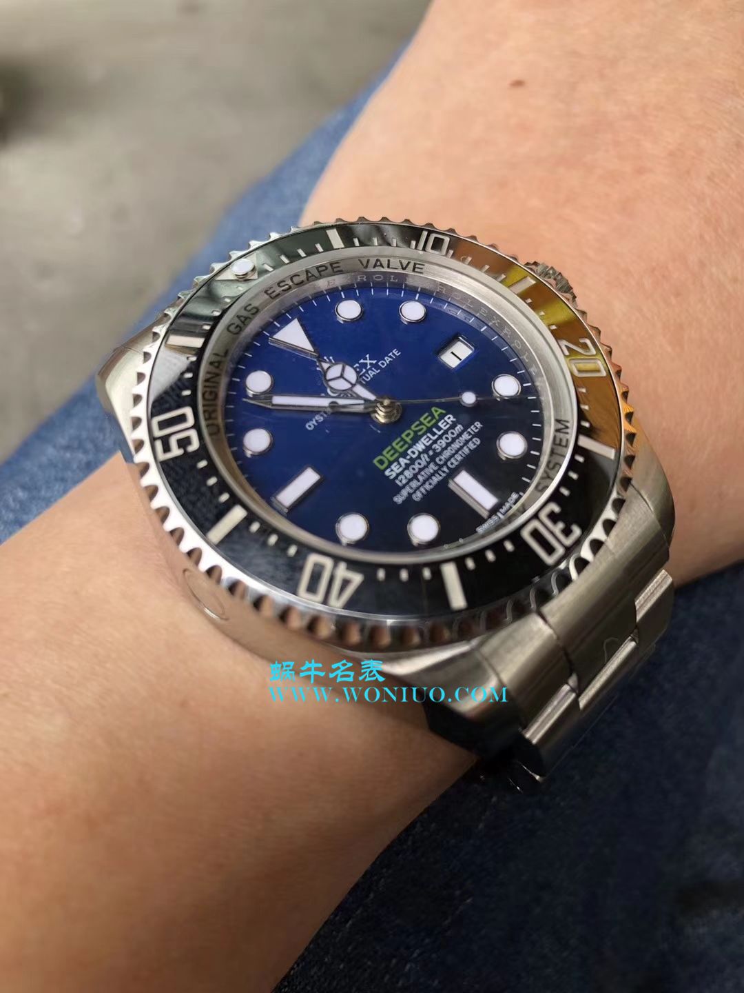 【AR Perfect  High quality  Replica Watches 】 Rolex 海使型系列116660-98210 蓝盘 wrist watches (904钢渐变蓝鬼王) 