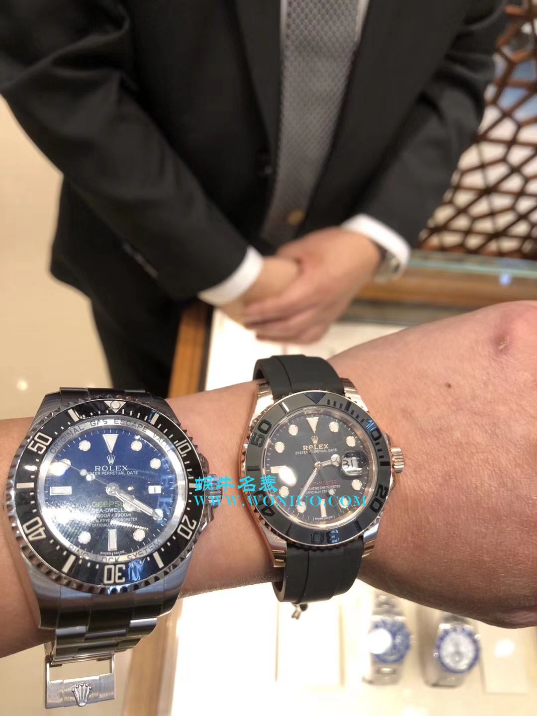 【AR Perfect  High quality  Replica Watches 】 Rolex 海使型系列116660-98210 蓝盘 wrist watches (904钢渐变蓝鬼王) 
