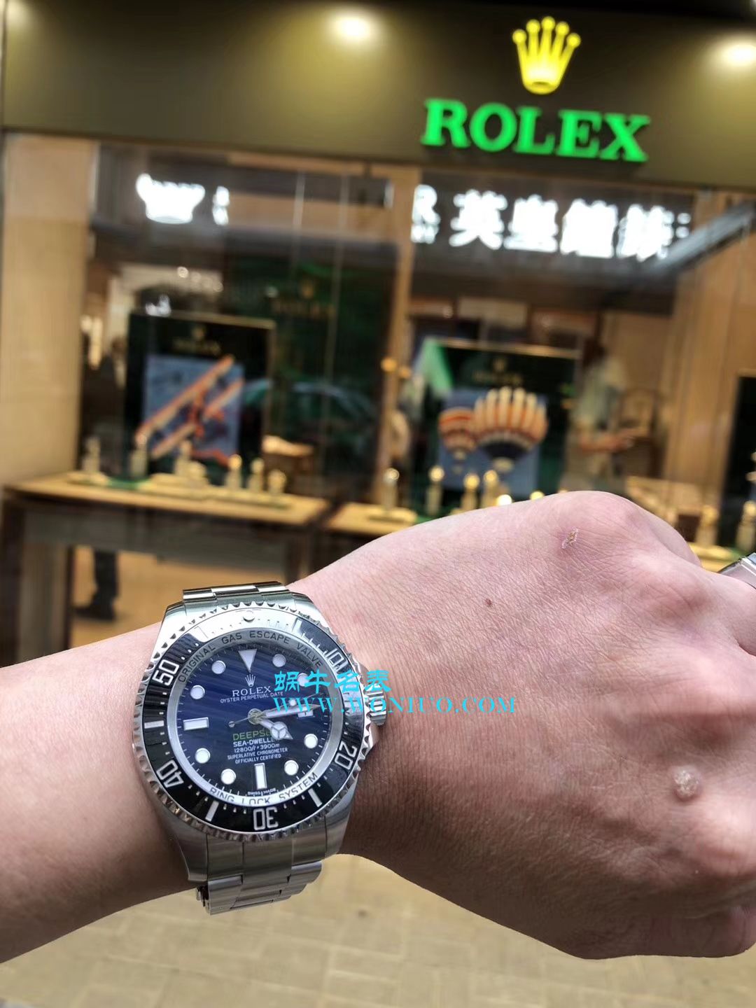 【AR Perfect  High quality  Replica Watches 】 Rolex 海使型系列116660-98210 蓝盘 wrist watches (904钢渐变蓝鬼王) 