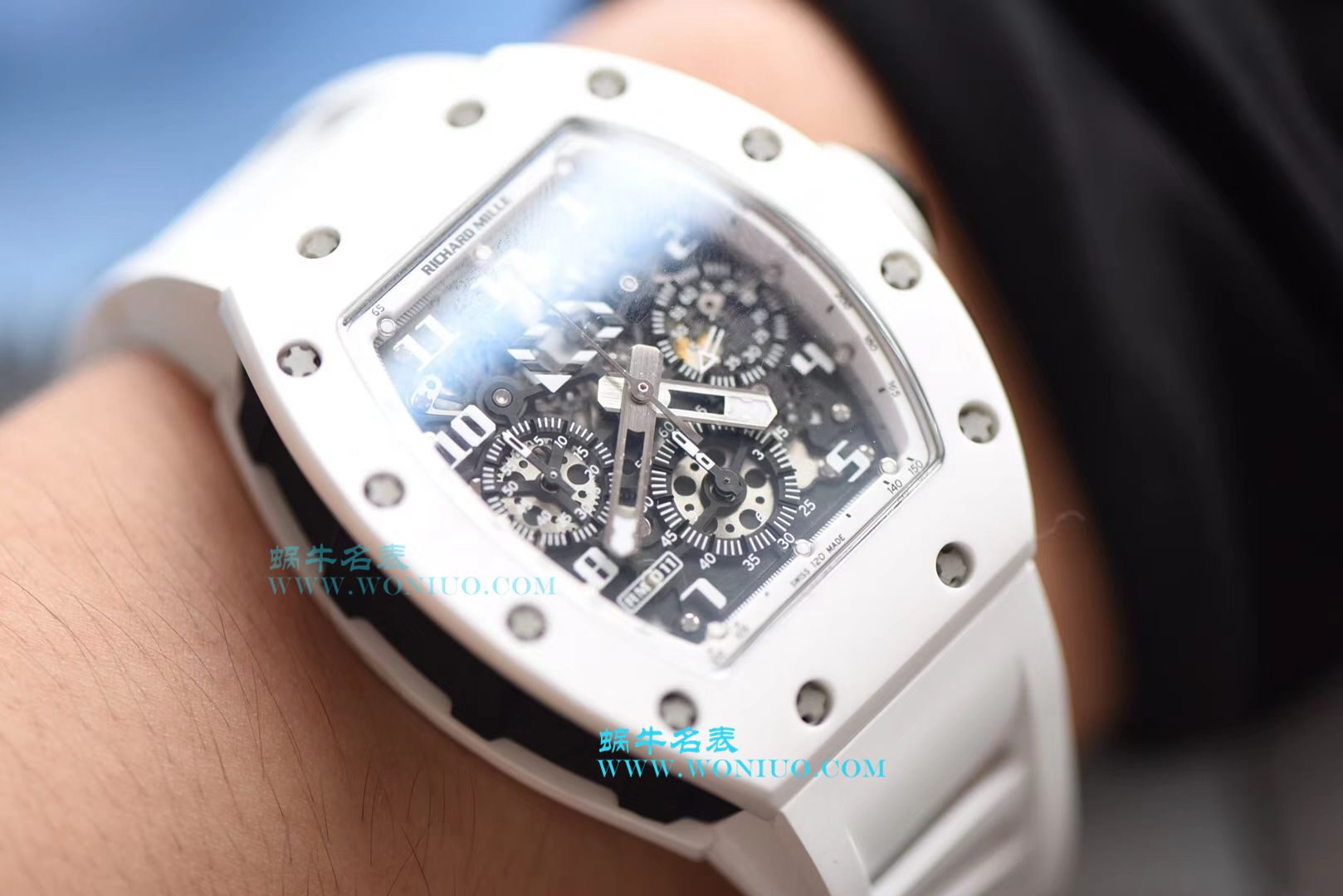 【KV Perfect  High quality  Replica Watches 】理查德米尔RICHARD MILLE男士系列RM011 白 Composite 多功能 wrist watches  / RM 011G