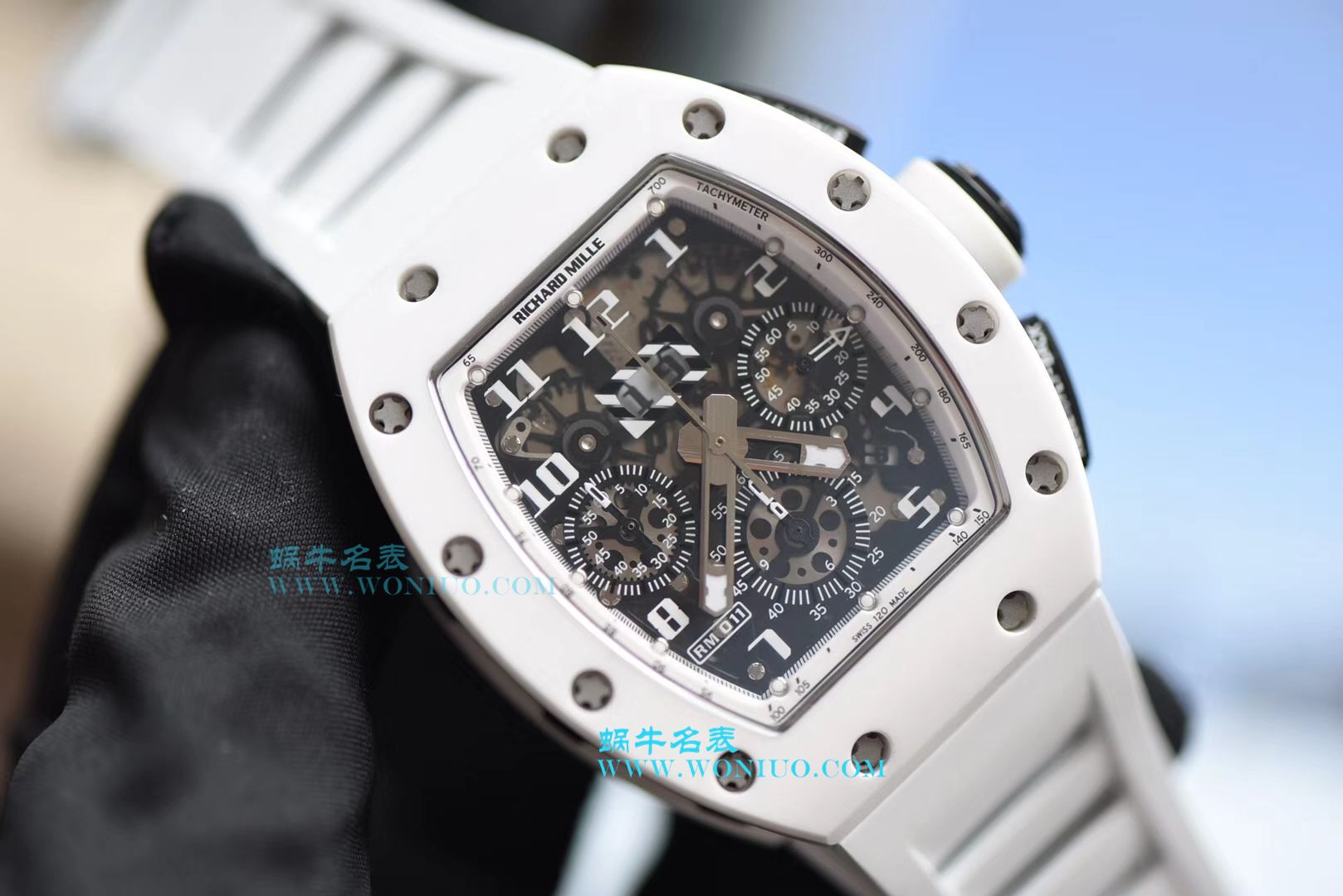【KV Perfect  High quality  Replica Watches 】理查德米尔RICHARD MILLE男士系列RM011 白 Composite 多功能 wrist watches  / RM 011G