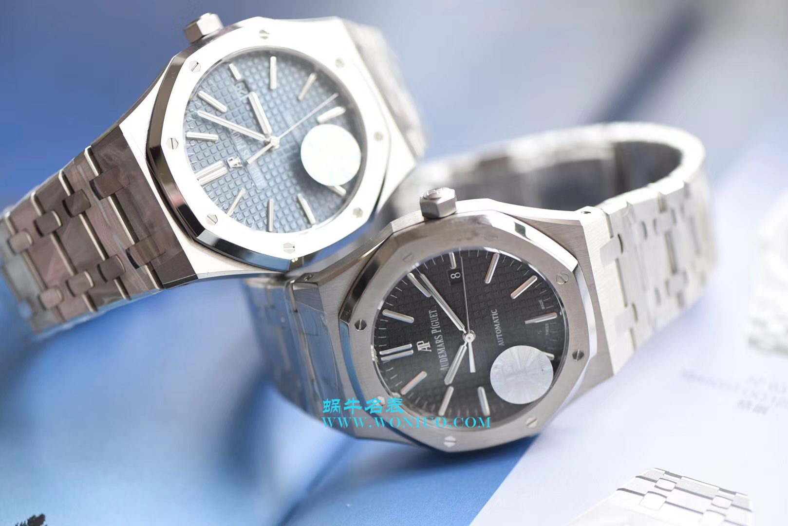 【视频测评JF Perfect  High quality  Replica Watches 】Audemars Piguet 皇家橡树系列15400ST.OO.1220ST.03《蓝面》男表 / JF AP 15400ST