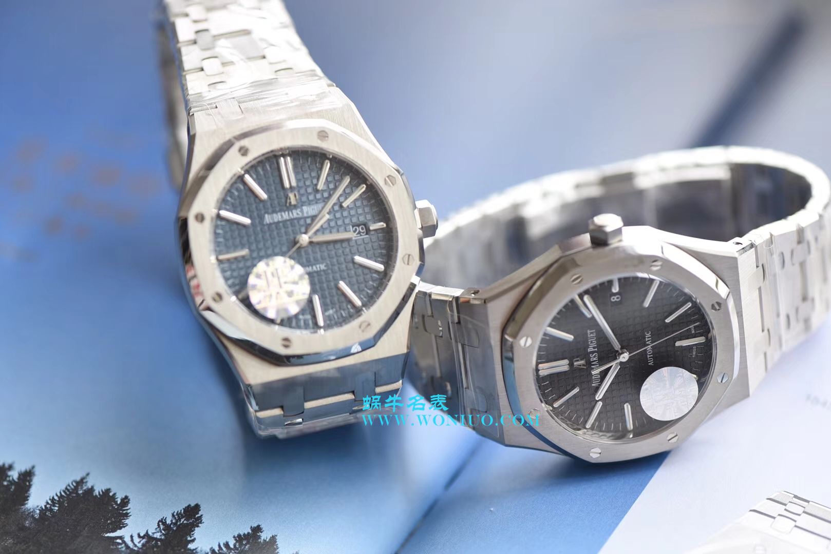 【视频测评JF Factory 1:1 Replica Watches 】Audemars Piguet 皇家橡树系列15400ST.OO.1220ST.03《黑盘》 wrist watches   / AP023