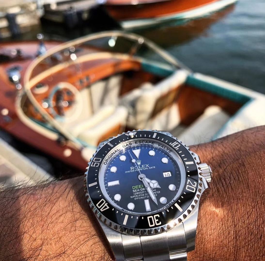 【AR Perfect  High quality  Replica Watches 】 Rolex 海使型系列116660-98210 蓝盘 wrist watches (904钢渐变蓝鬼王) 