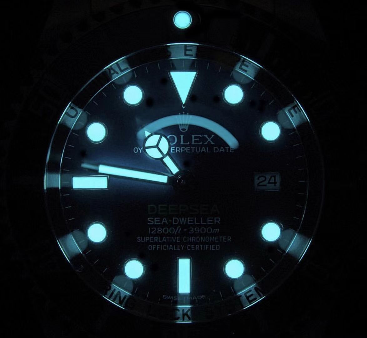 【AR Perfect  High quality  Replica Watches 】 Rolex 海使型系列116660-98210 蓝盘 wrist watches (904钢渐变蓝鬼王) 