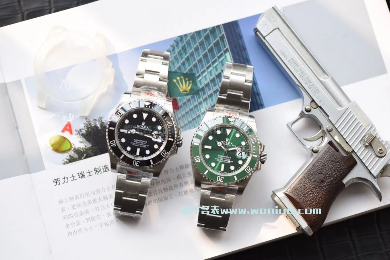 【NOOB Factory V9版本904L不锈钢版本】 Rolex  Submariner 型 Replica Copy 116610LV-97200 绿盘 wrist watches ( Submariner )、116610LN-97200 《 Submariner 》 / RCB199