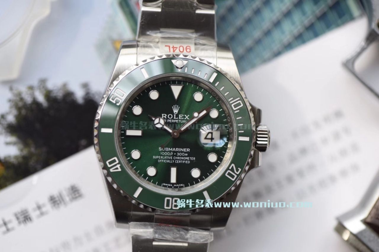 【NOOB Factory V9版本904L不锈钢版本】 Rolex  Submariner 型 Replica Copy 116610LV-97200 绿盘 wrist watches ( Submariner )、116610LN-97200 《 Submariner 》 / RCB199