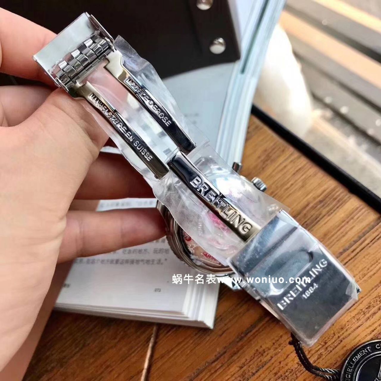 款堪称百年经典！ Breitling 航空计时原单货蓝面+黑面+皮带+钢带A1332412|C942|451A / BL083