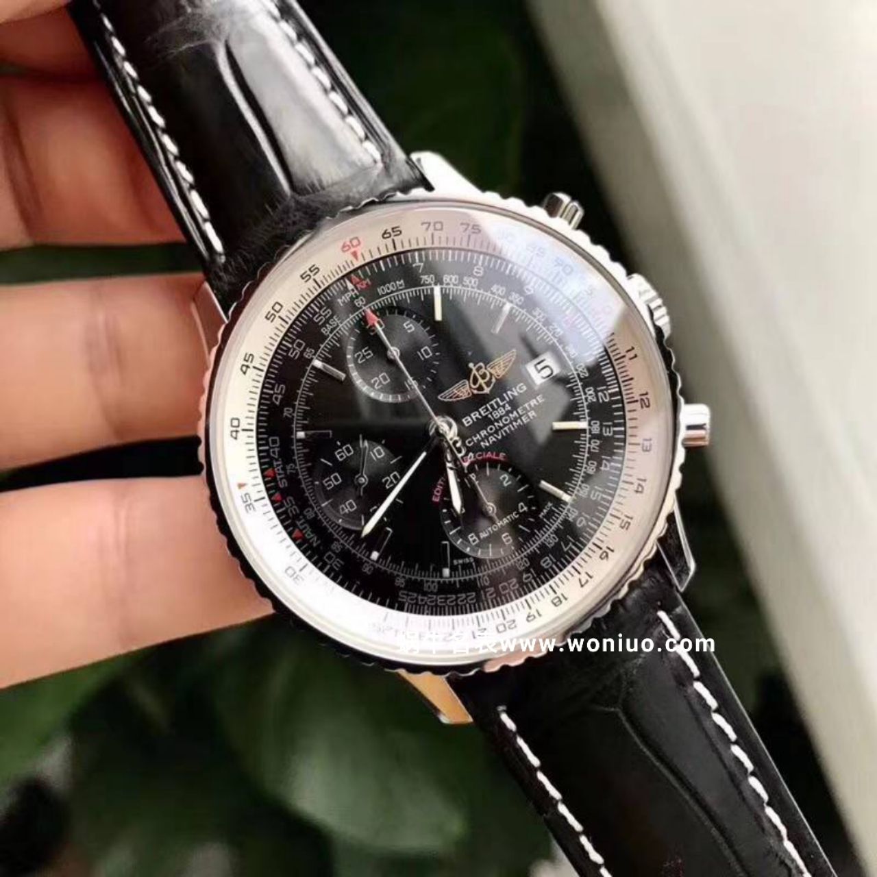 款堪称百年经典！ Breitling 航空计时原单货蓝面+黑面+皮带+钢带A1332412|C942|451A / BL083