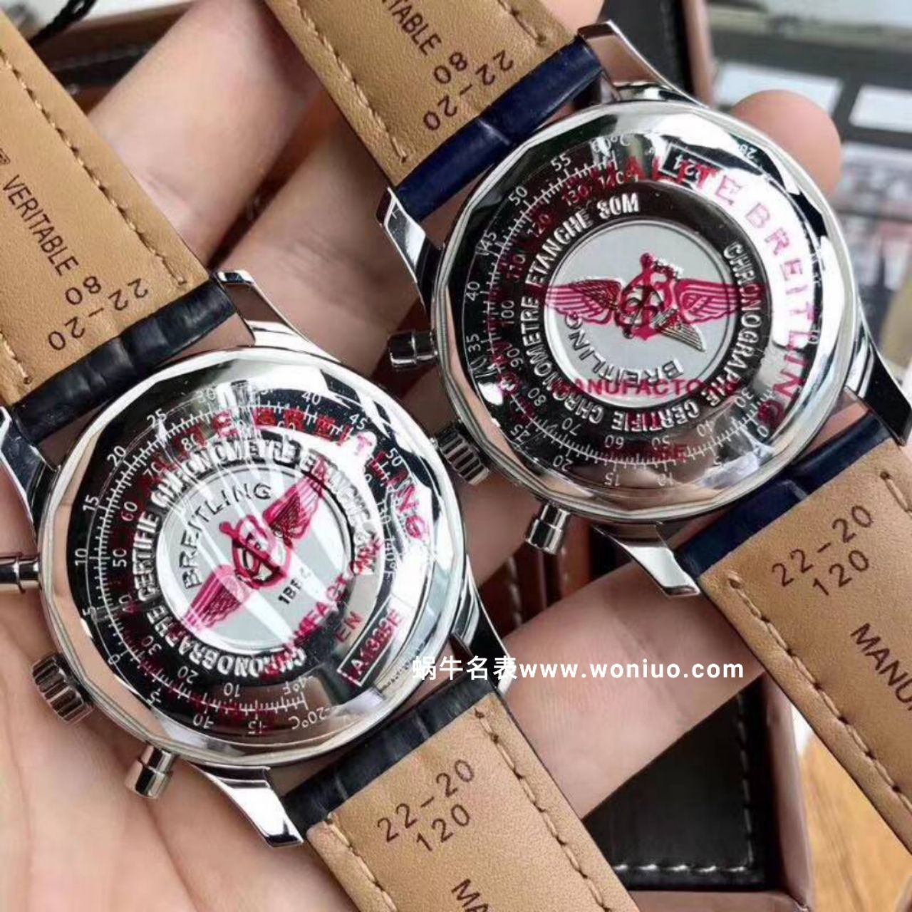 款堪称百年经典！ Breitling 航空计时原单货蓝面+黑面+皮带+钢带A1332412|C942|451A / BL083