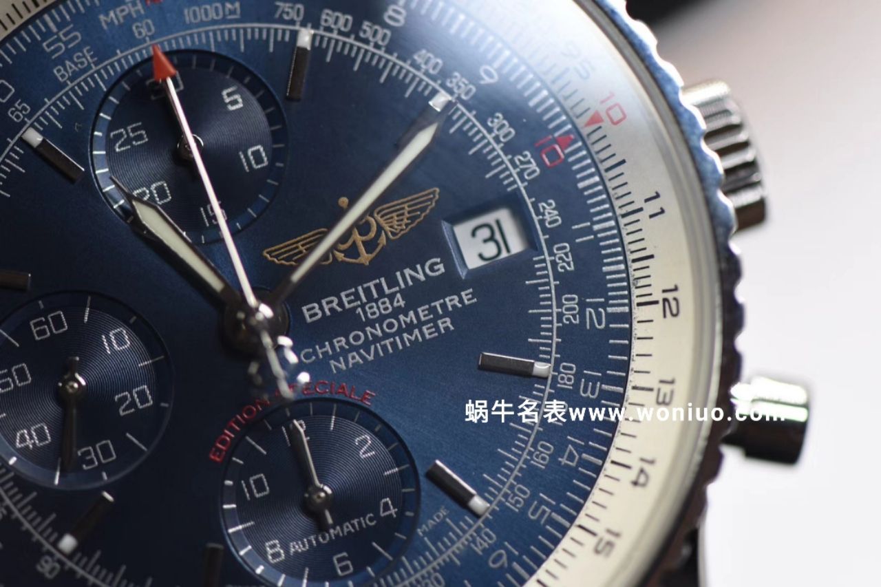 款堪称百年经典！ Breitling 航空计时原单货蓝面+黑面+皮带+钢带A1332412|C942|451A / BL083