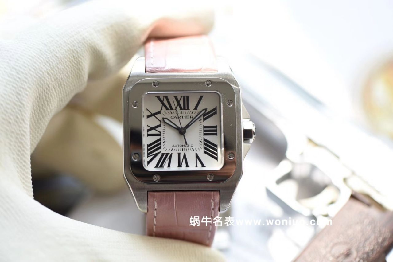 【独家视频测评V6 Perfect  High quality  Replica Watches 】 Cartier   Santos 系列W20126X8 女士机械 wrist watches  / KAG041