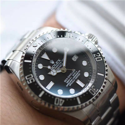 AR黑鬼王904L超级3135机新款  Replica Copy AR Rolex SEA-DWELLER鬼王44MM副本的十年精华