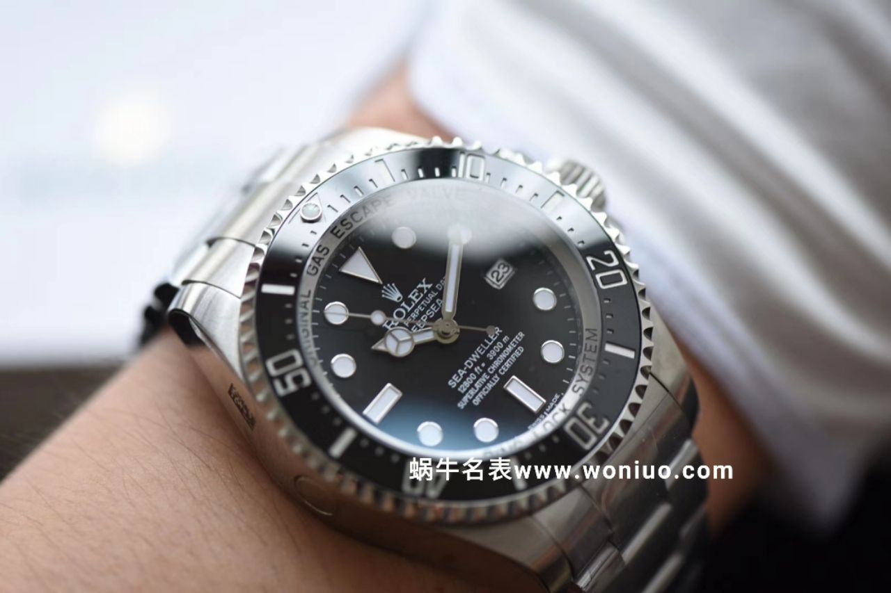 AR黑鬼王904L超级3135机新款  Replica Copy AR Rolex SEA-DWELLER鬼王44MM副本的十年精华 / R2115