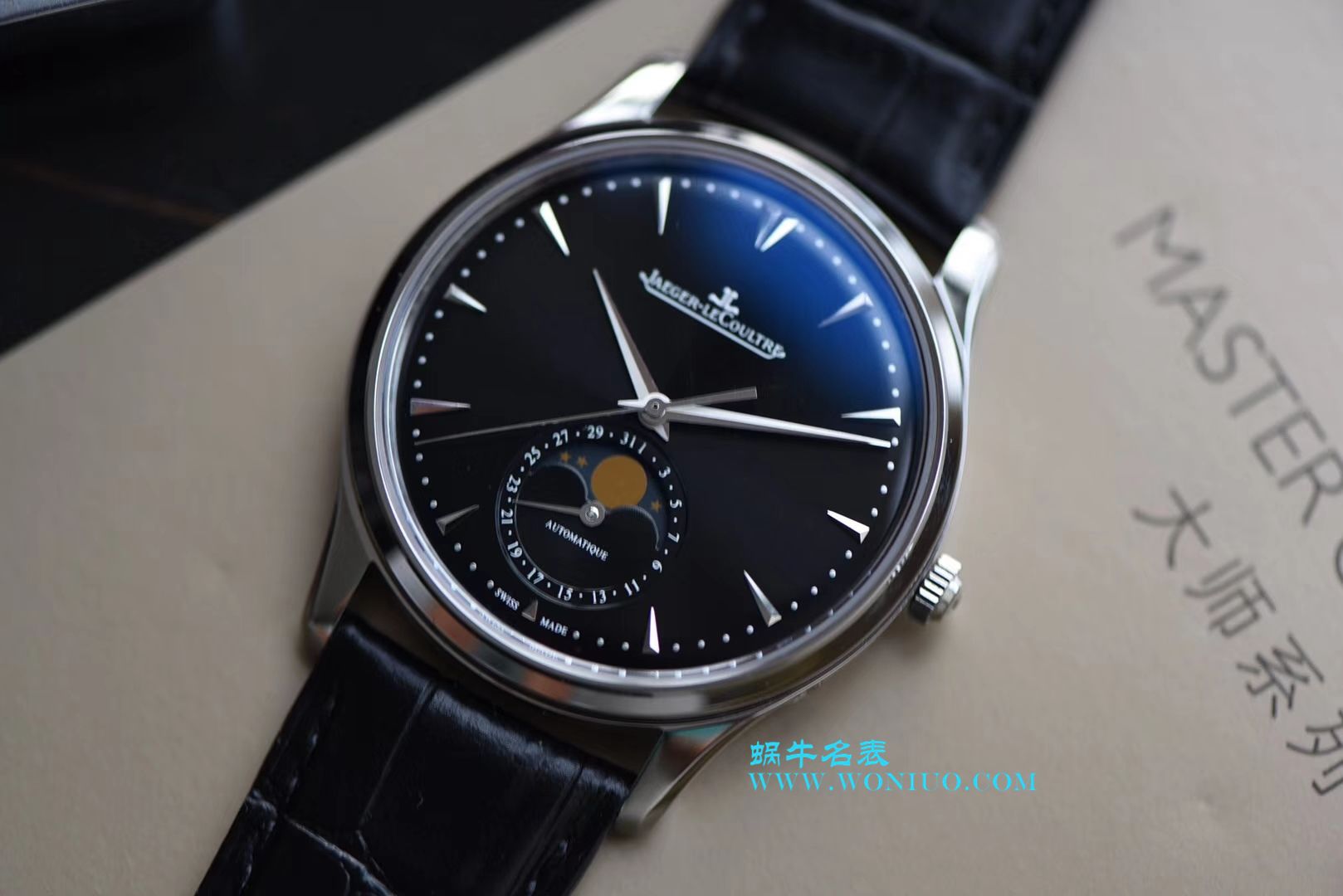 ZF【厚积“薄”发 年度大作】 ZF新品， top  Replica Copy  Jaeger-LeCoultre 月相大师系列1368470《黑面》、Q1368420《白面》 wrist watches  / JJ122