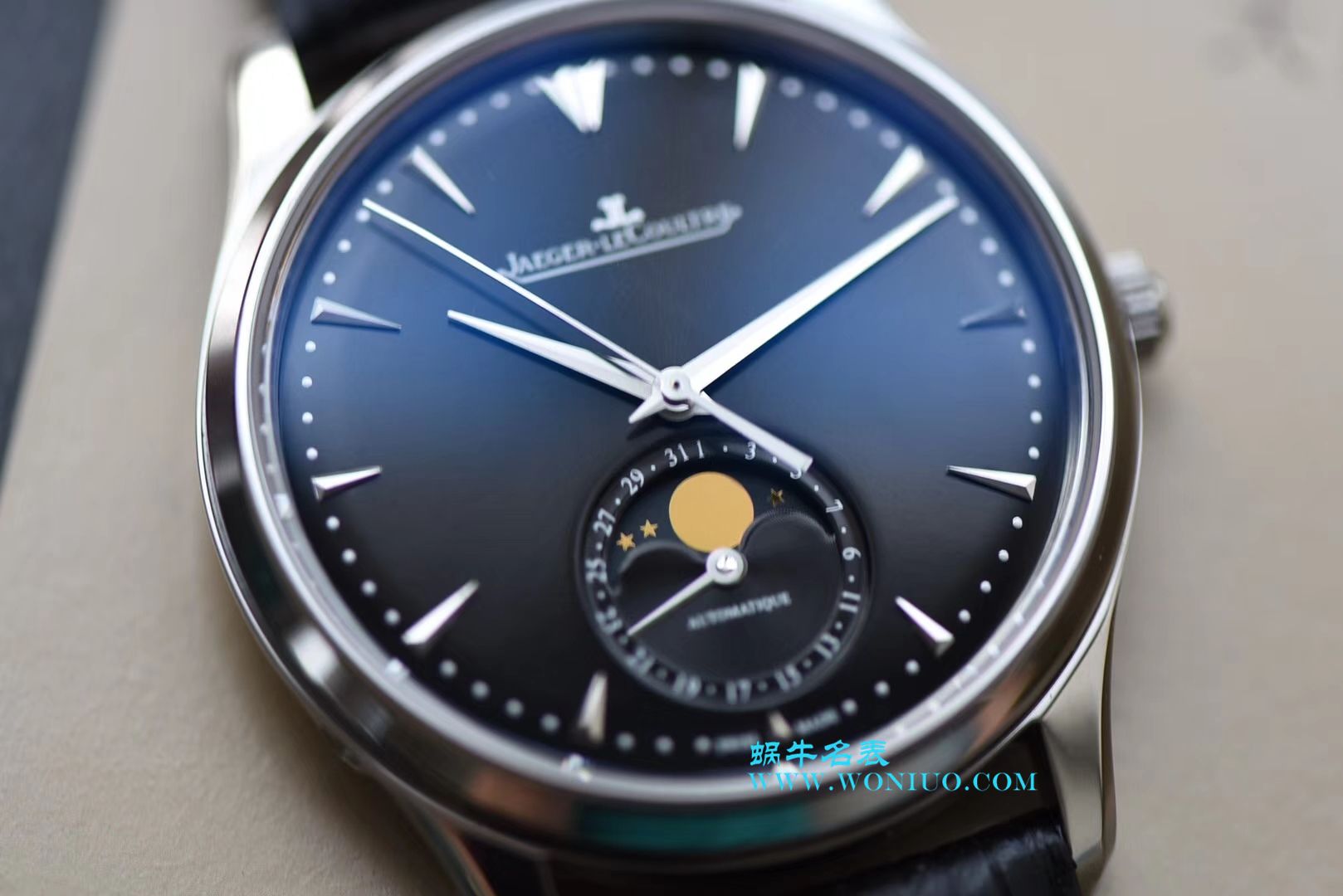 ZF【厚积“薄”发 年度大作】 ZF新品， top  Replica Copy  Jaeger-LeCoultre 月相大师系列1368470《黑面》、Q1368420《白面》 wrist watches  / JJ122