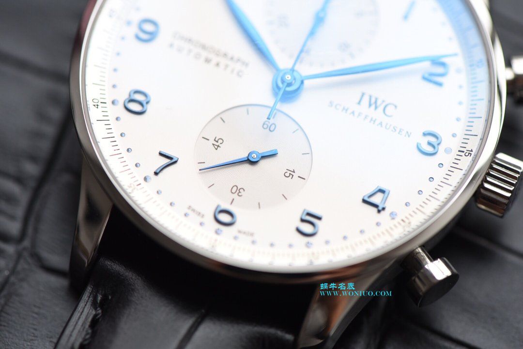 【YLV7版本 Perfect  High quality  Replica Watches 】 IWC 葡萄牙计时系列IW371446 wrist watches （葡计烧钢蓝针） / WG166