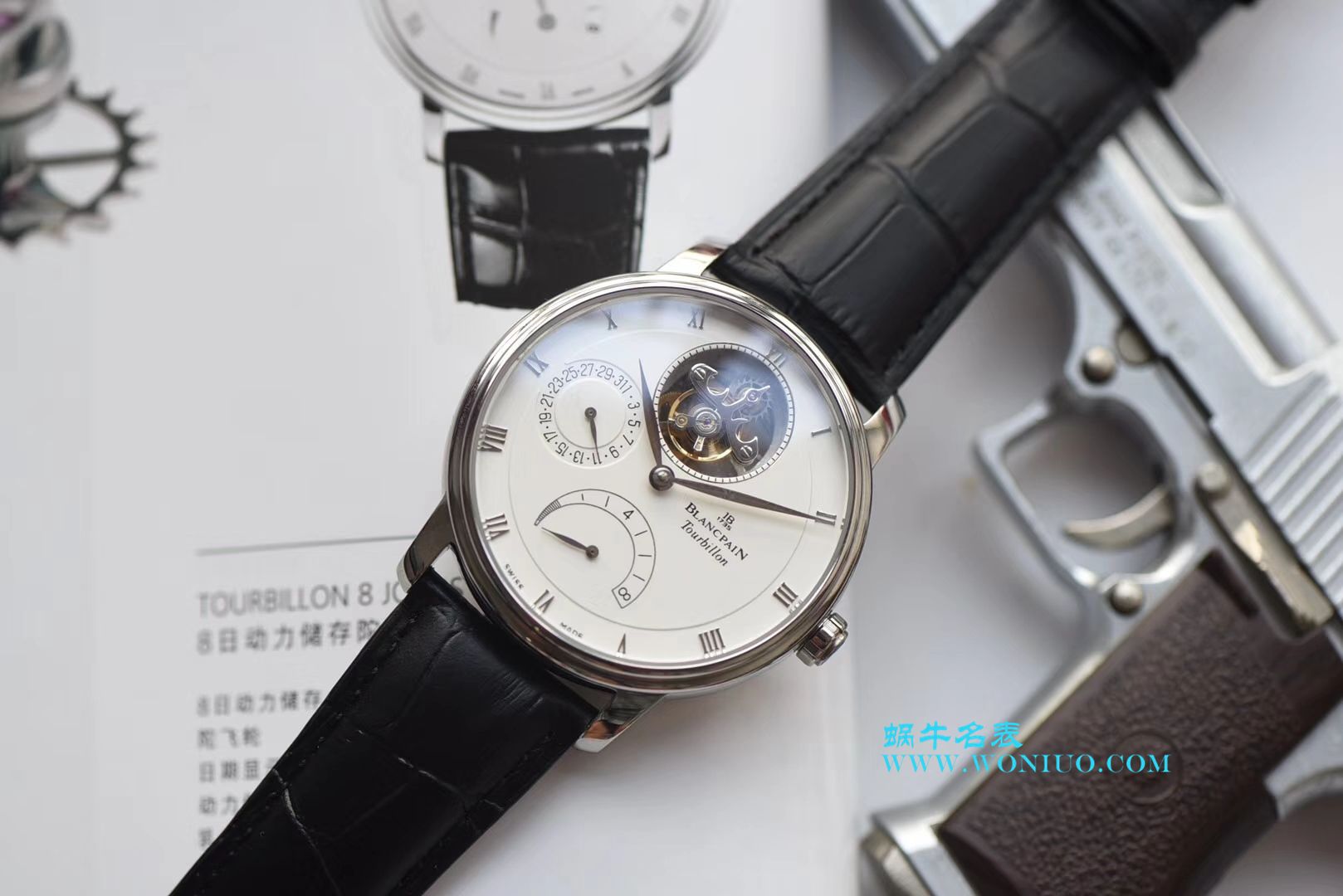 【JB Perfect  High quality  Replica Watches 】Blancpain 升级Blancpain 经典系列6025-1542-55B Tourbillon  wrist watches  / BPCE030