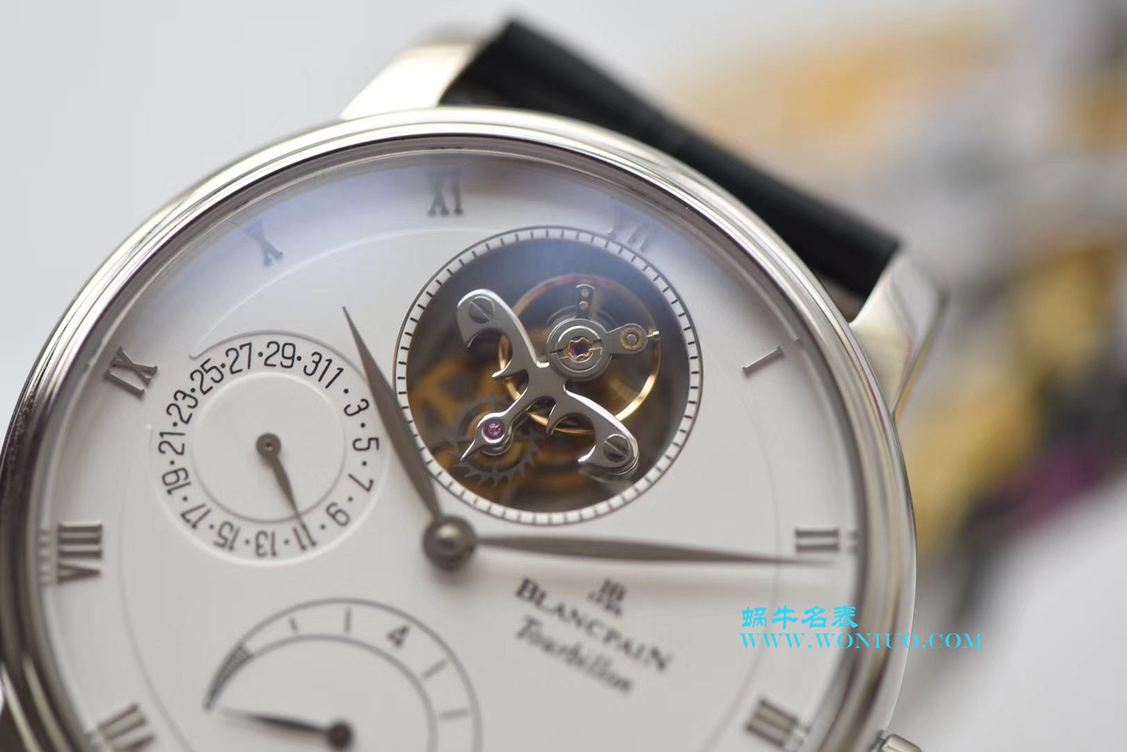 【JB Perfect  High quality  Replica Watches 】Blancpain 升级Blancpain 经典系列6025-1542-55B Tourbillon  wrist watches  / BPCE030
