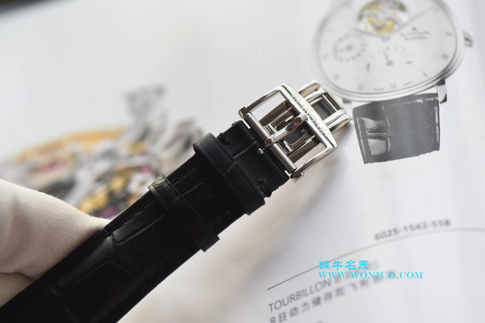【JB Perfect  High quality  Replica Watches 】Blancpain 升级Blancpain 经典系列6025-1542-55B Tourbillon  wrist watches  / BPCE030