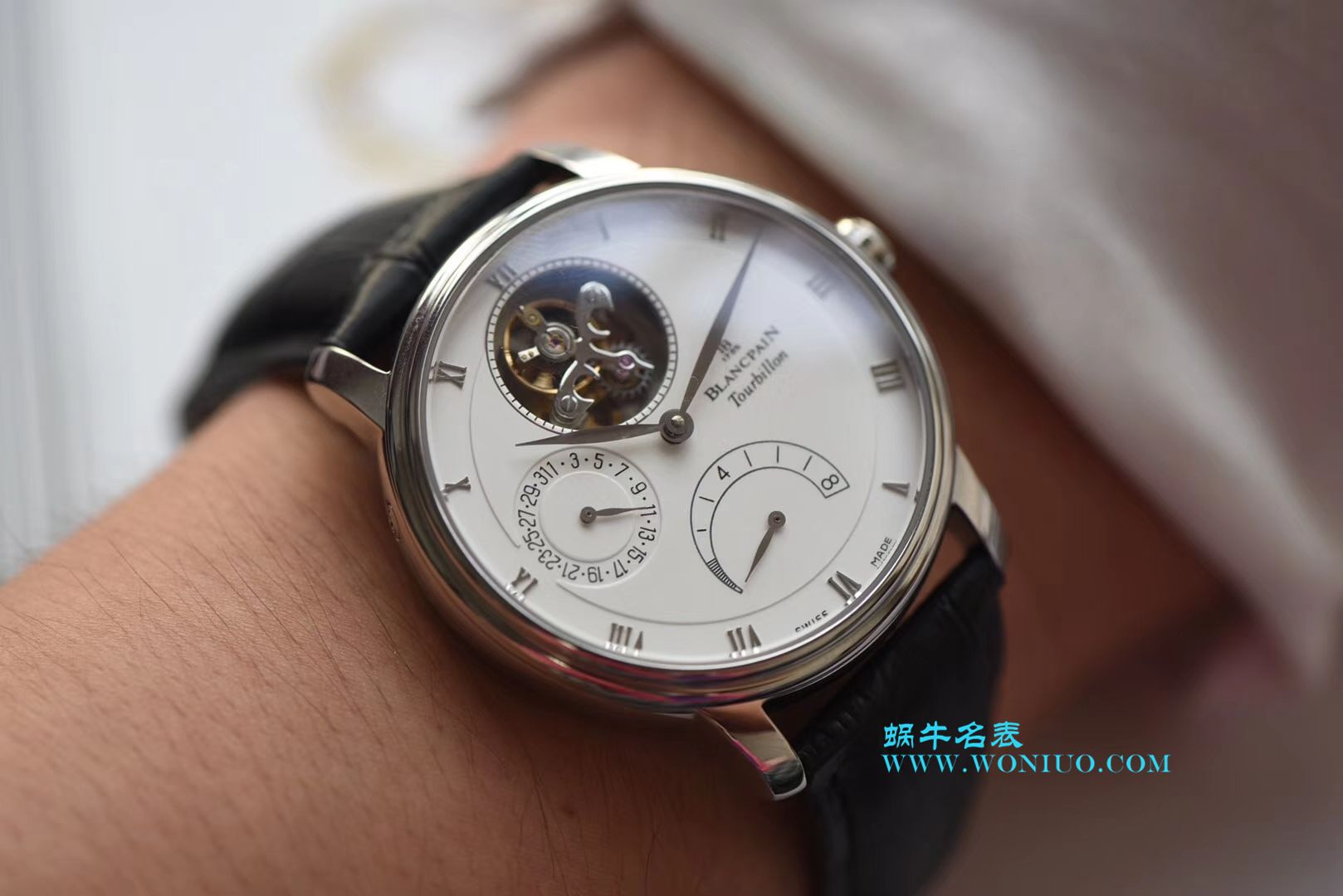 【JB Perfect  High quality  Replica Watches 】Blancpain 升级Blancpain 经典系列6025-1542-55B Tourbillon  wrist watches  / BPCE030