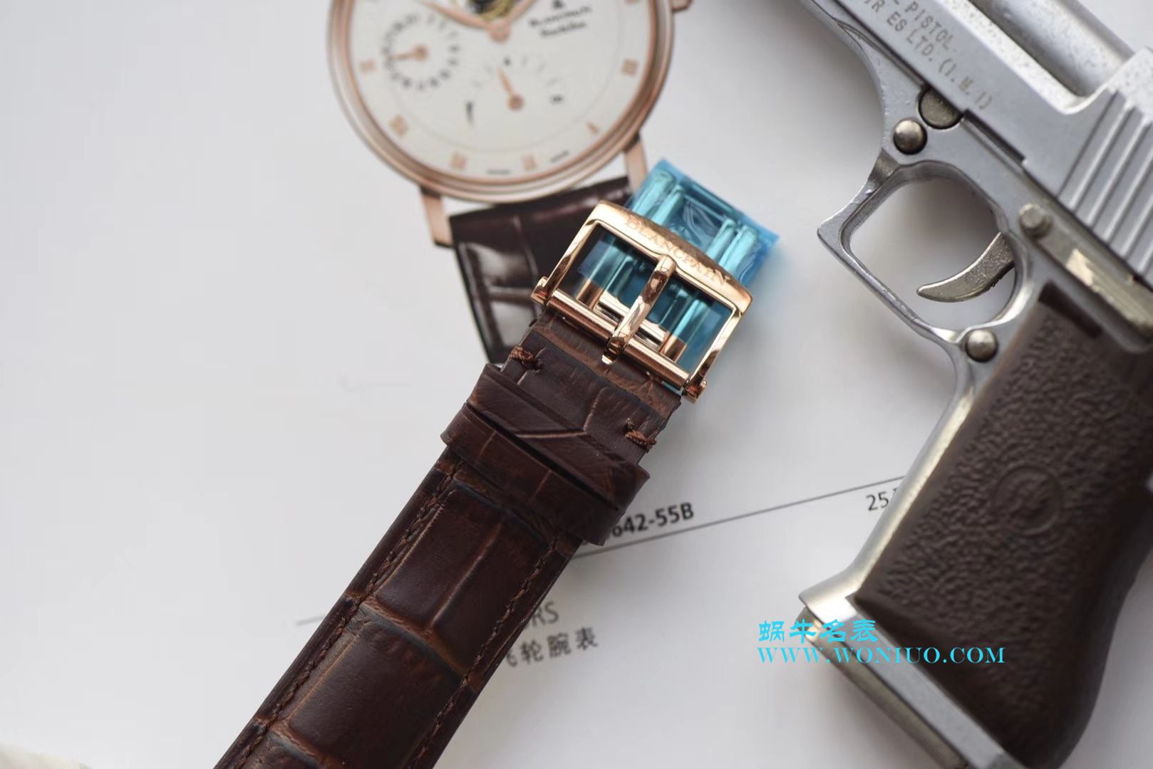 【JB Perfect  High quality  Replica Watches 】Blancpain 经典系列6025-3642-55B Tourbillon  wrist watches  / BP042