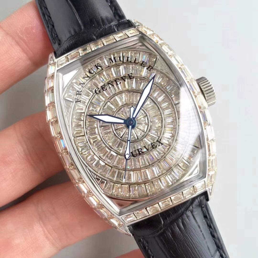 【DM Perfect  High quality  Replica Watches 】原版 Replica  FM Franck Muller GRAND COMPLICATIONS系列8889 奢华版全方钻新款上市 / 法穆兰FL06