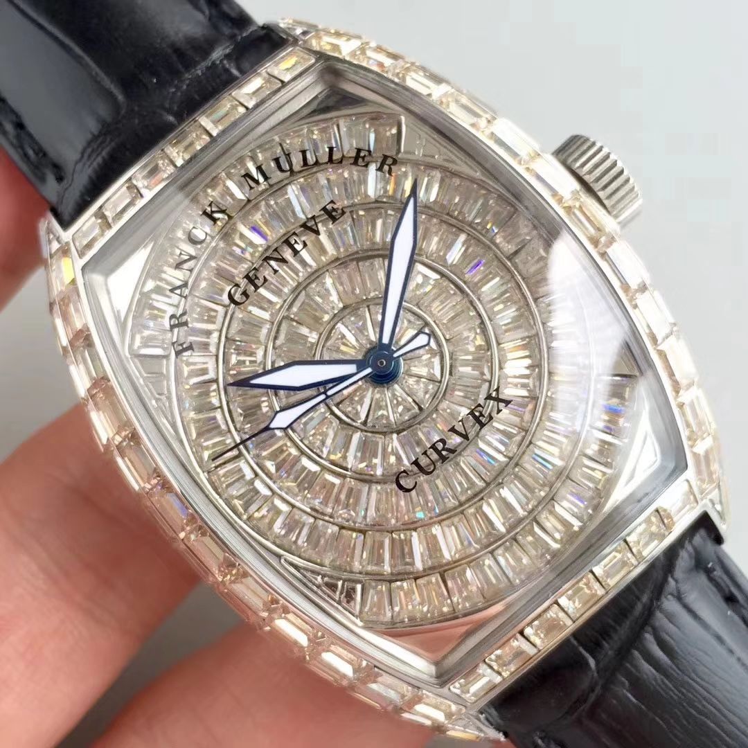 【DM Perfect  High quality  Replica Watches 】原版 Replica  FM Franck Muller GRAND COMPLICATIONS系列8889 奢华版全方钻新款上市 / 法穆兰FL06