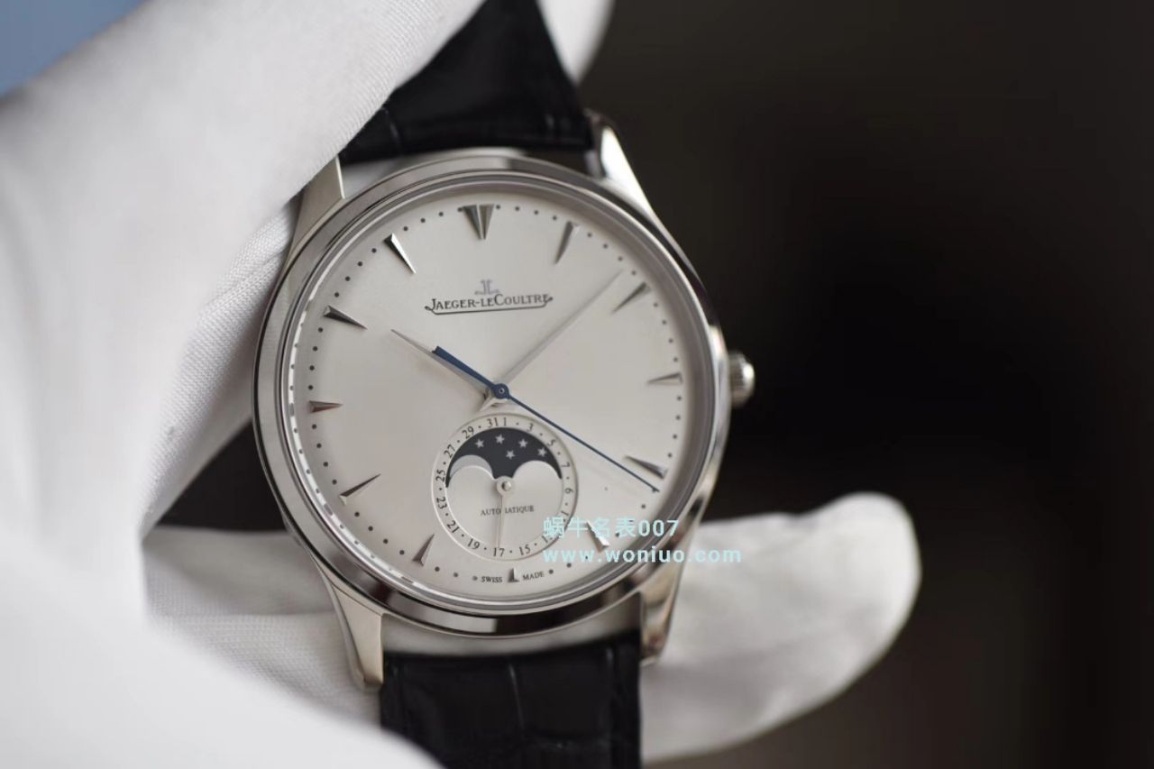 【ZF Perfect  High quality  Replica Watches 】 Jaeger-LeCoultre 大师MASTER ULTRA THIN超薄大师月相大师系列1368420 wrist watches  / JJ123