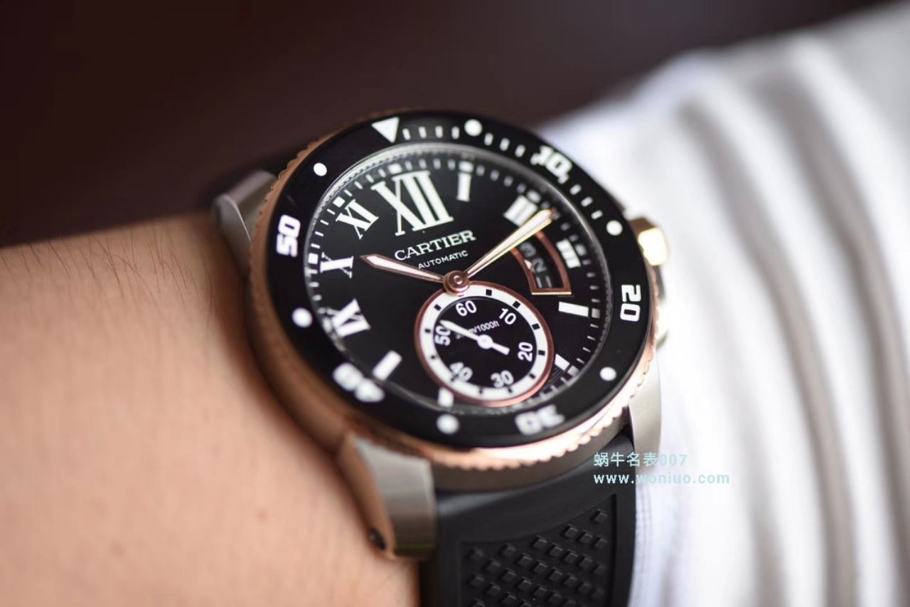 【JF Perfect  High quality  Replica Watches 】 Cartier  卡历博/卡利博CALIBRE DE  Cartier  系列WSCA0011 wrist watches 钢带款 / KDY076