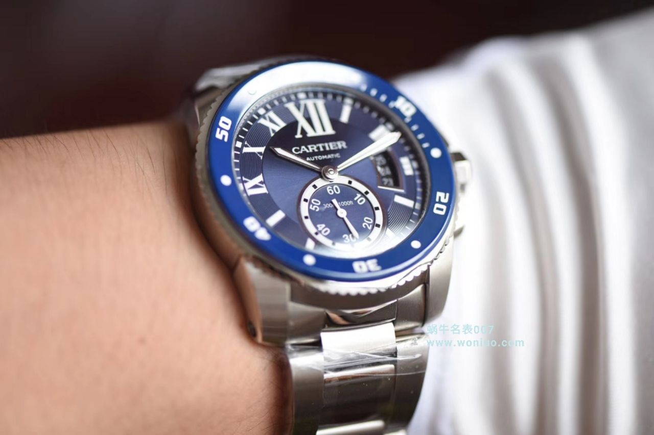 【JF Perfect  High quality  Replica Watches 】 Cartier  卡历博/卡利博CALIBRE DE  Cartier  系列WSCA0011 wrist watches 钢带款 / KDY076