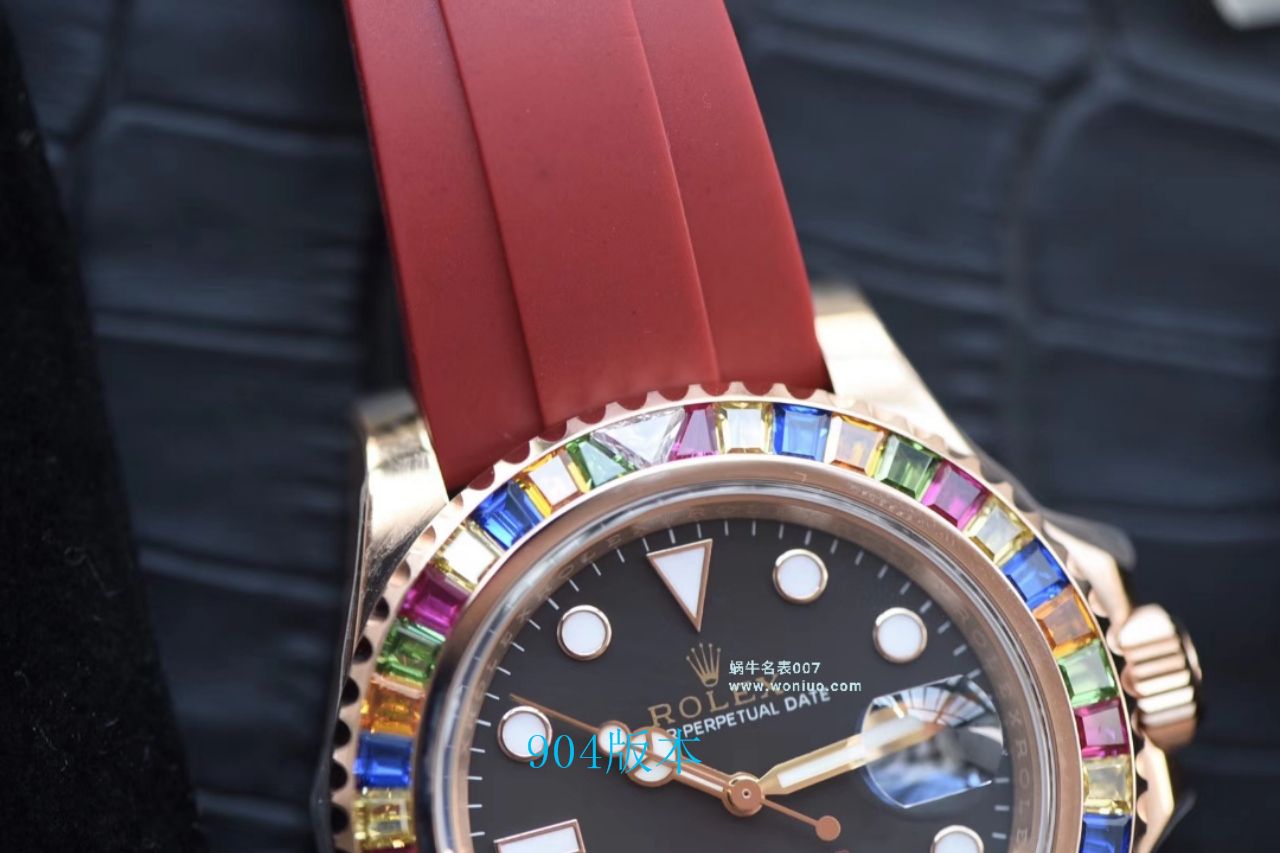 【NOOB Factory  Perfect  High quality  Replica Watches 】 Rolex  Yacht-Master 系列116695SATS“糖豆”圈彩虹游艇 Rolex 游艇 wrist watches  