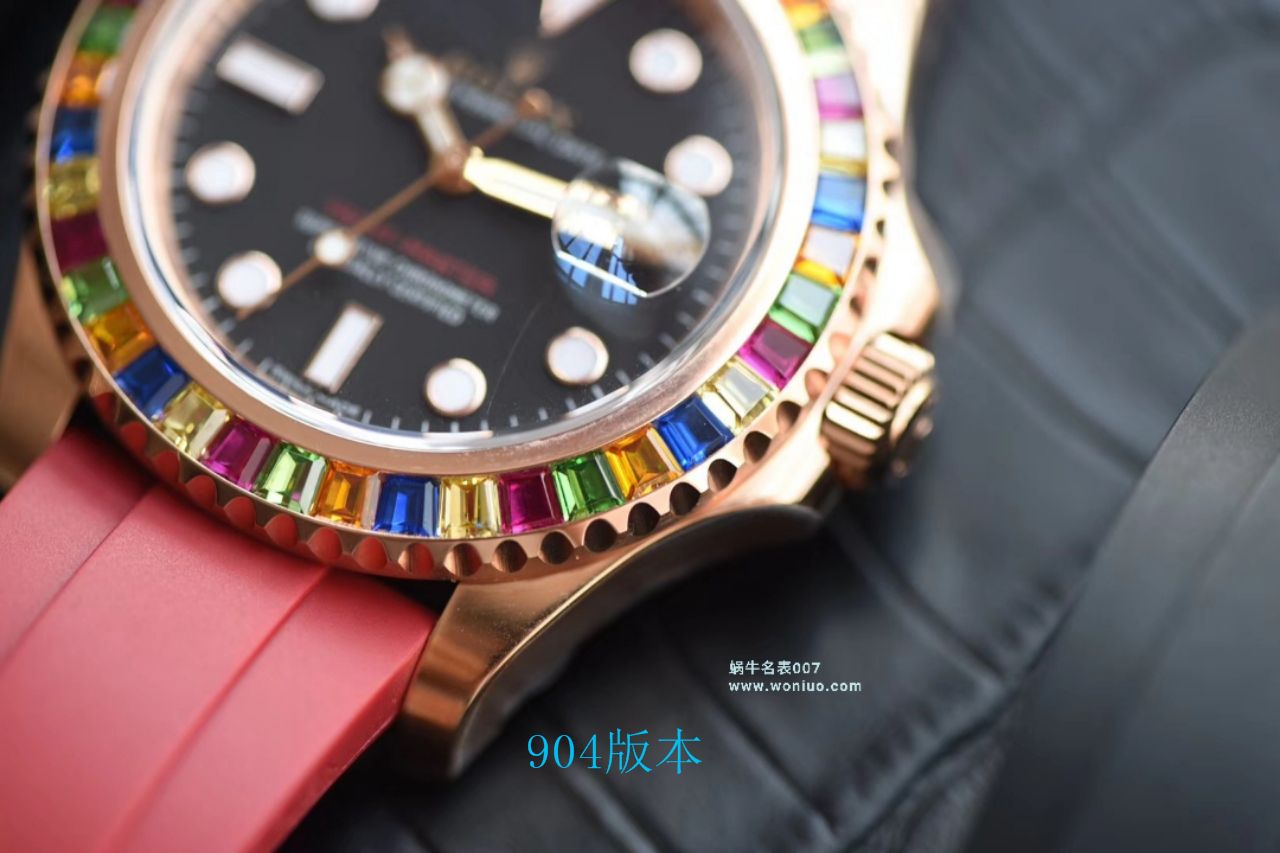 【NOOB Factory  Perfect  High quality  Replica Watches 】 Rolex  Yacht-Master 系列116695SATS“糖豆”圈彩虹游艇 Rolex 游艇 wrist watches  