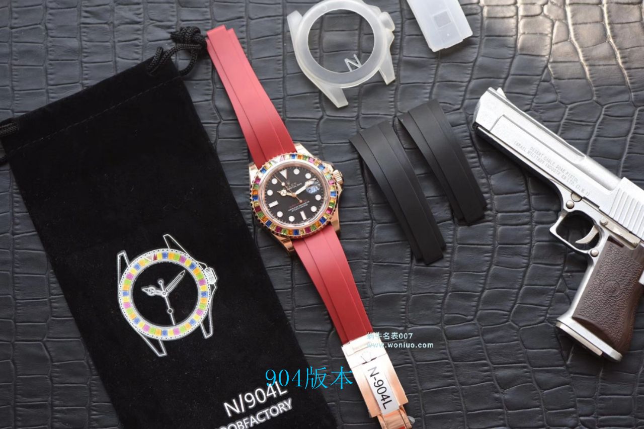 【NOOB Factory  Perfect  High quality  Replica Watches 】 Rolex  Yacht-Master 系列116695SATS“糖豆”圈彩虹游艇 Rolex 游艇 wrist watches  