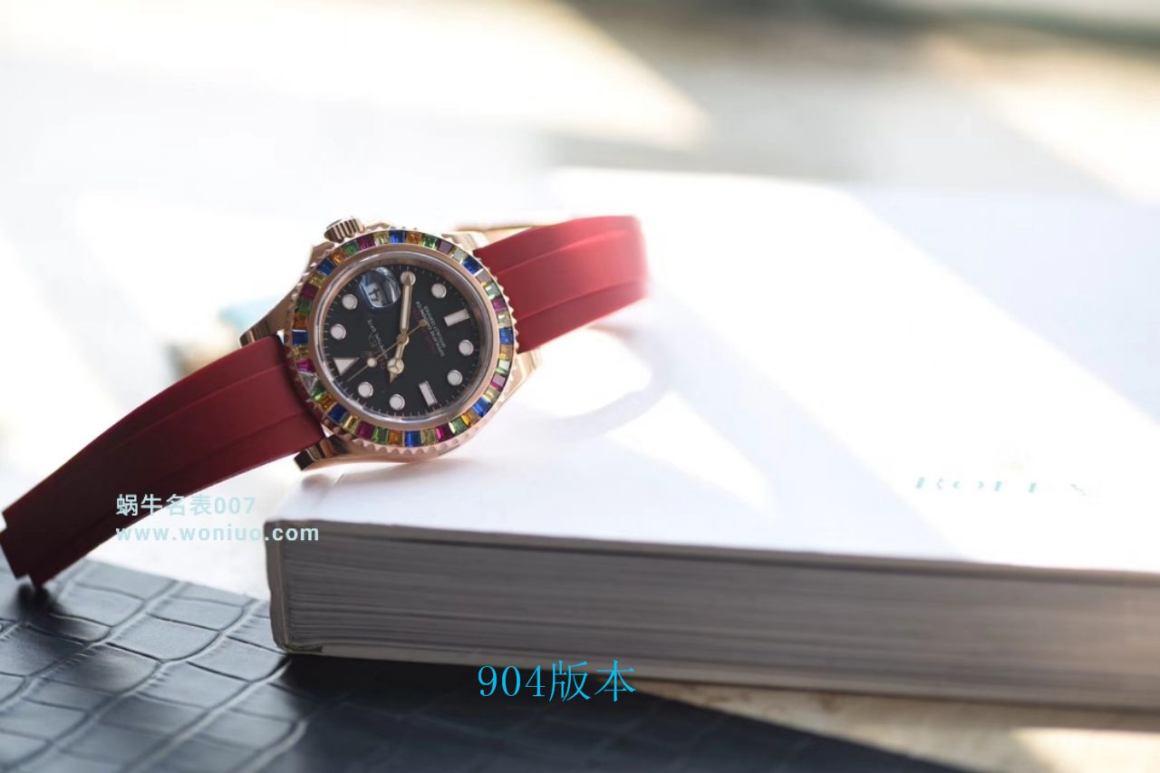 【NOOB Factory  Perfect  High quality  Replica Watches 】 Rolex  Yacht-Master 系列116695SATS“糖豆”圈彩虹游艇 Rolex 游艇 wrist watches  