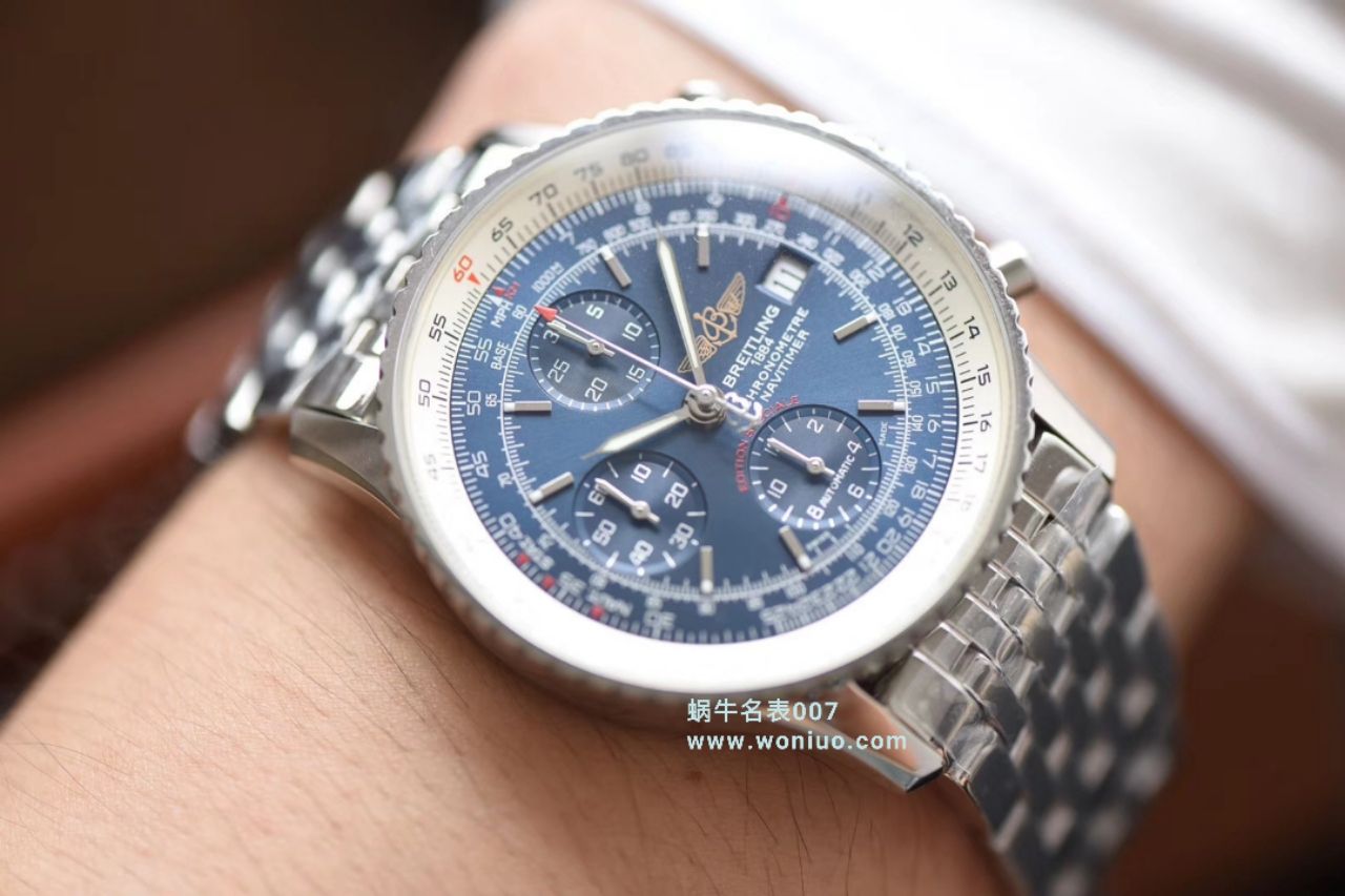款堪称百年经典！ Breitling 航空计时原单货蓝面+黑面+皮带+钢带A1332412|C942|451A / BL083