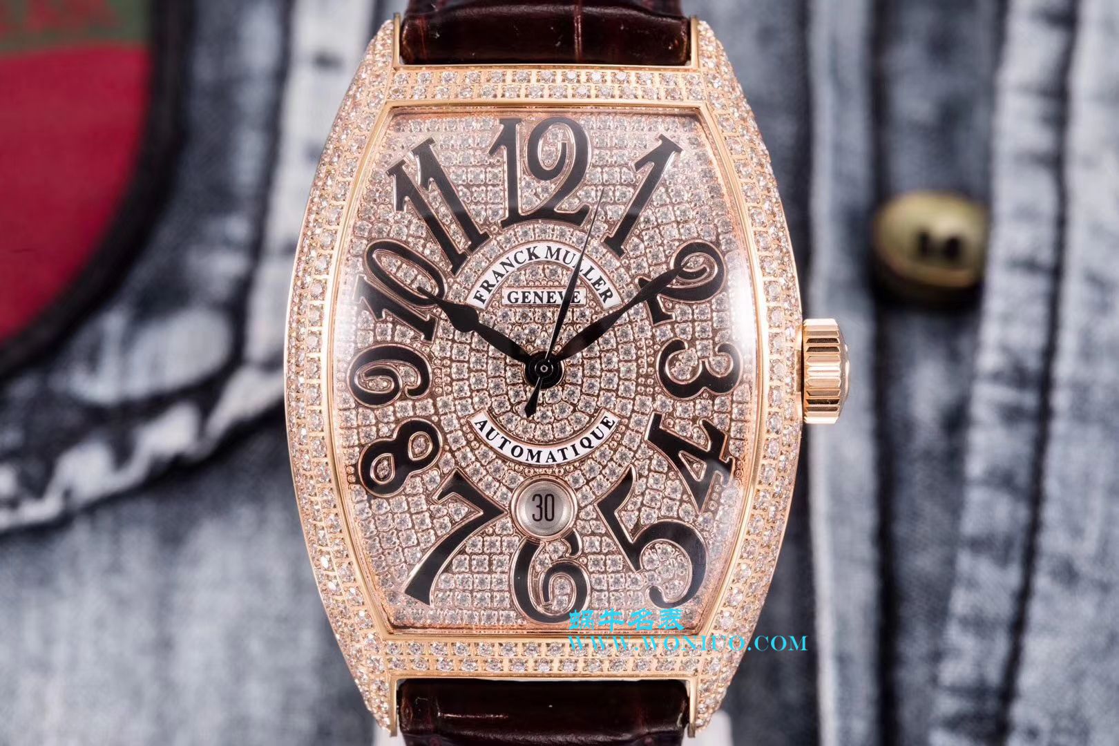 【GF新品- Replica Copy 男神特供版】Franck Muller 法穆兰Casablanca系列8880酒桶型男表 / FL025