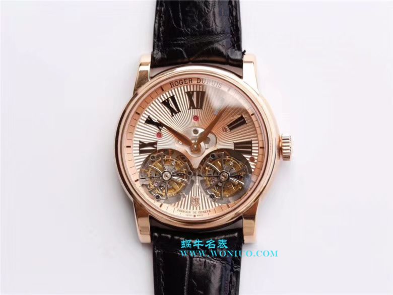 罗杰杜彼致敬系列真双 Tourbillon  行业唯一一款搭载双飞轮的 top  Replica Copy  wrist watches  / LJ022